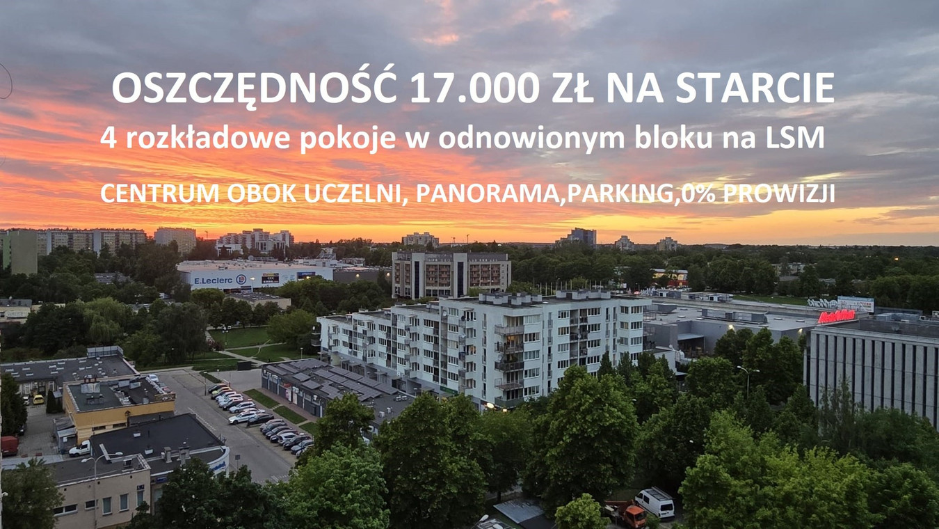 Panoramiczne 4 pokoje z widokiem na Lublin, 0% prowizji - Kavalerka.pl